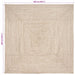 Covor Basketweave Natural și alb 240 x 240 cm Iută - WALTI WALTI