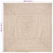 Covor Basketweave Natural și alb 300 x 300 cm Iută - WALTI WALTI