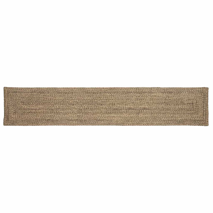 Covor Basketweave Natural și negru 60 x 400 cm Iută - WALTI WALTI