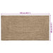 Covor Basketweave Natural și negru 80 x 150 cm Iută - WALTI WALTI