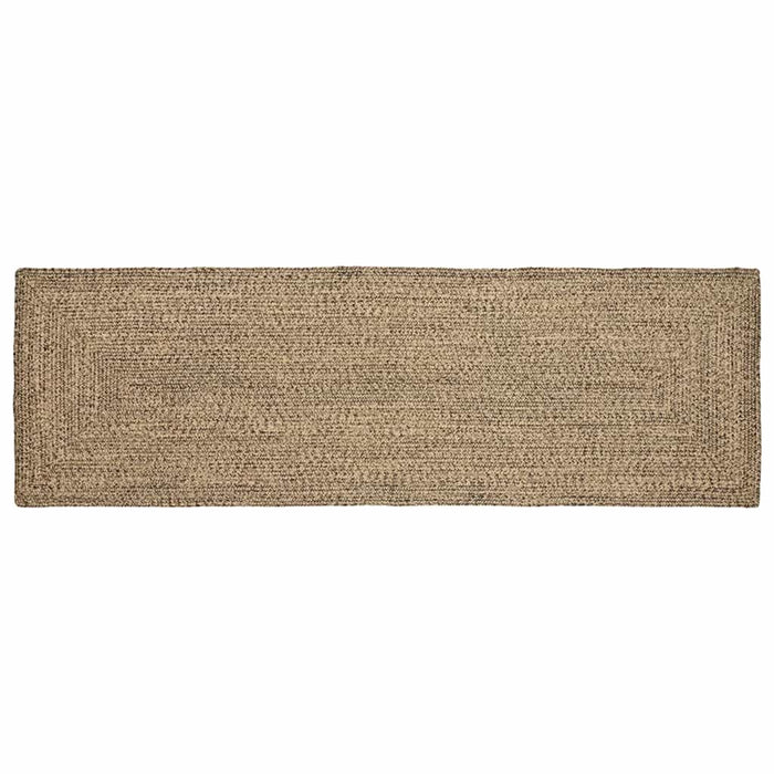 Covor Basketweave Natural și negru 80 x 200 cm Iută - WALTI WALTI