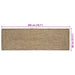 Covor Basketweave Natural și negru 80 x 200 cm Iută - WALTI WALTI