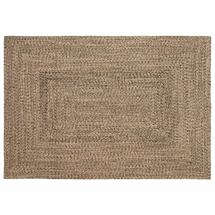 Covor Basketweave Natural și negru 120 x 170 cm Iută - WALTI WALTI