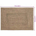 Covor Basketweave Natural și negru 120 x 170 cm Iută - WALTI WALTI