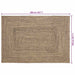 Covor Basketweave Natural și negru 140 x 200 cm Iută - WALTI WALTI