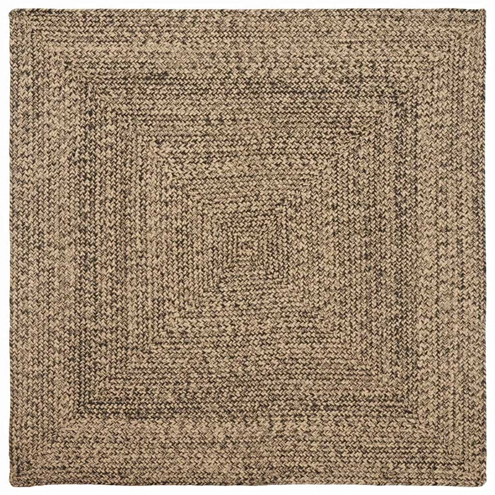 Covoare de zonă Natural și Negru 160 x 160 cm Iută WALTI