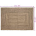 Covor Basketweave Natural și negru 160 x 230 cm Iută - WALTI WALTI
