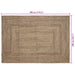 Covor Basketweave Natural și negru 200 x 290 cm Iută - WALTI WALTI