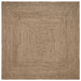 Covor Basketweave Natural și negru 300 x 300 cm Iută - WALTI WALTI