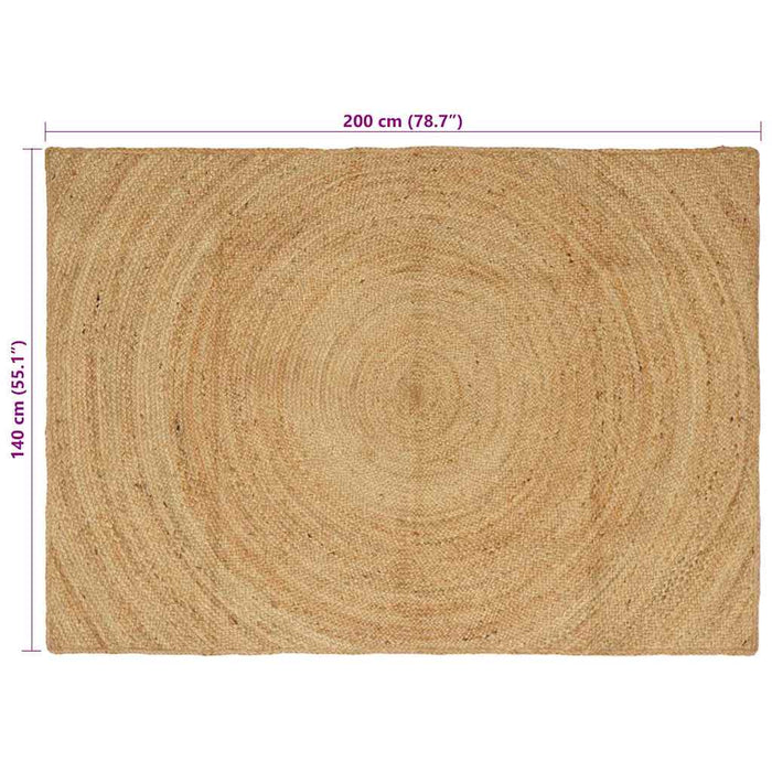 Covoare de zonă Dreptunghiular Maro 140 x 200 cm Iută - WALTI WALTI