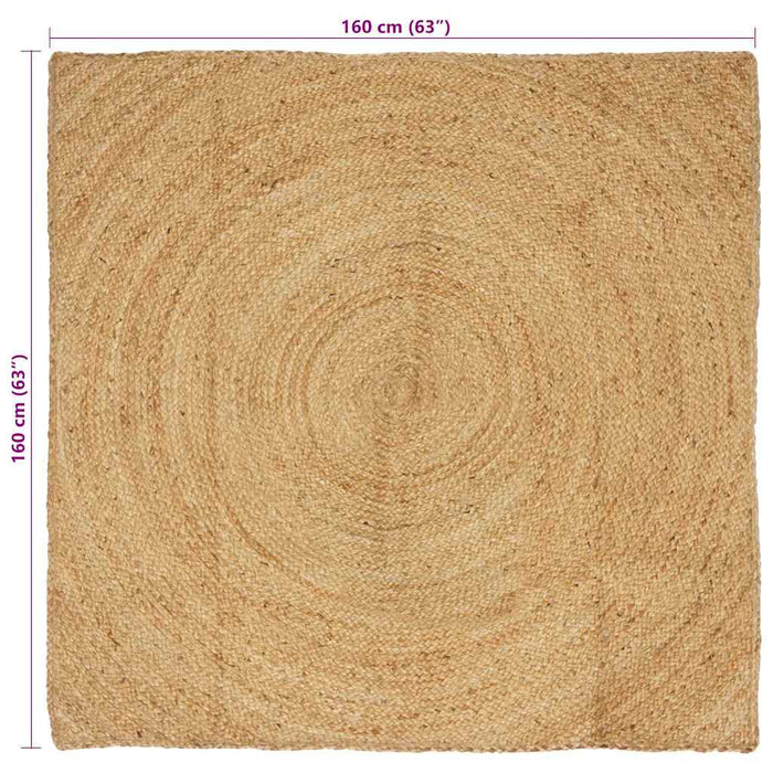 Covoare de zonă Pătrat Maro 160 x 160 cm Iută - WALTI WALTI