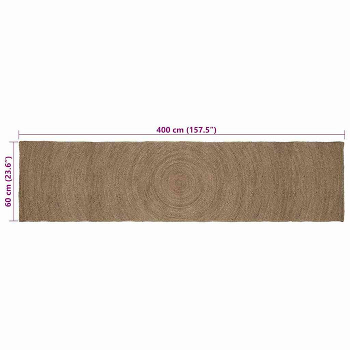 Covoare de zonă Dreptunghiular Gri 60 x 400 cm Iută - WALTI WALTI