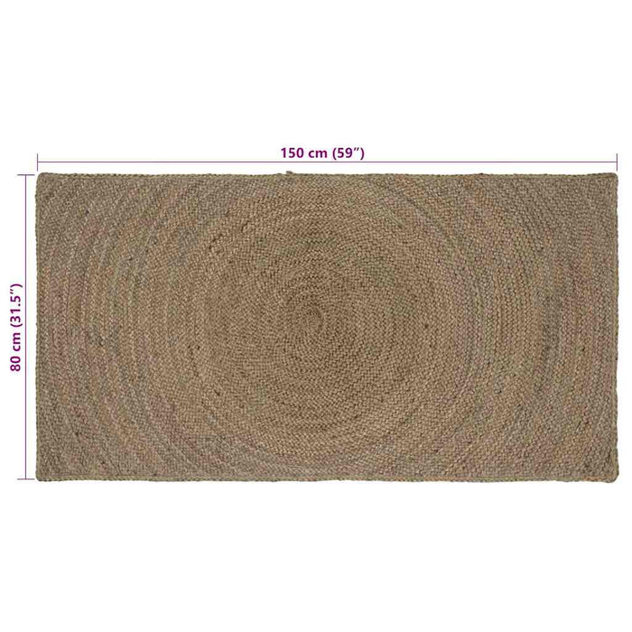 Covoare de zonă Dreptunghiular Gri 80 x 150 cm Iută - WALTI WALTI