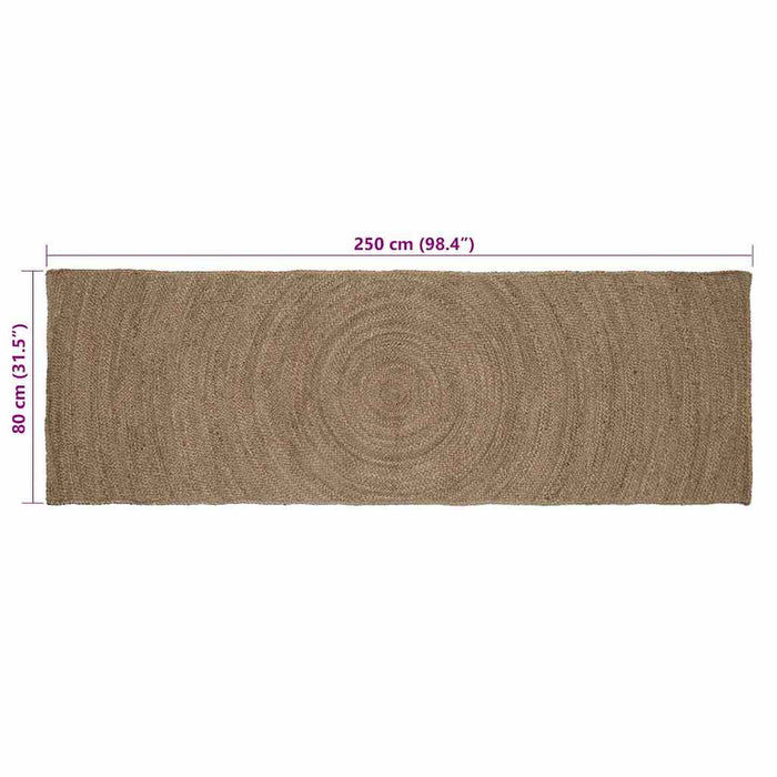 Covoare de zonă Dreptunghiular Gri 80 x 250 cm Iută - WALTI WALTI