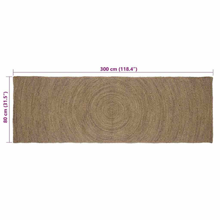Covoare de zonă Dreptunghiular Gri 80 x 300 cm Iută - WALTI WALTI