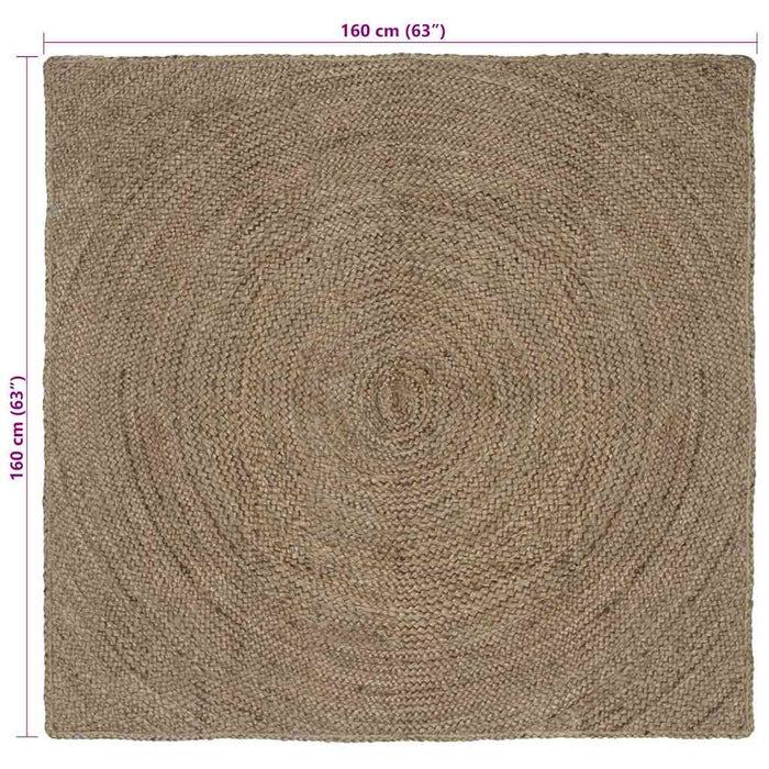 Covoare de zonă Pătrat Gri 160 x 160 cm Iută - WALTI WALTI