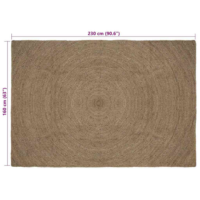 Covoare de zonă Dreptunghiular Gri 160 x 230 cm Iută - WALTI WALTI