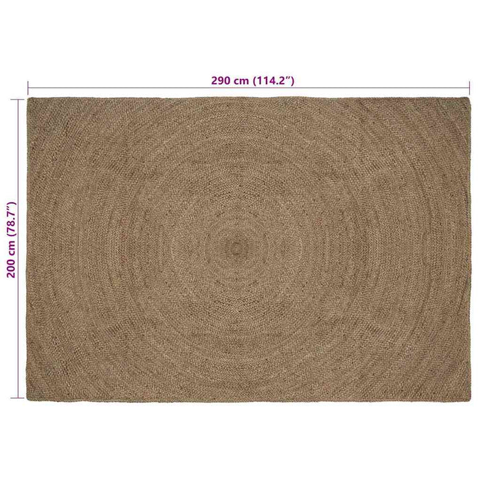 Covoare de zonă Dreptunghiular Gri 200 x 290 cm Iută - WALTI WALTI