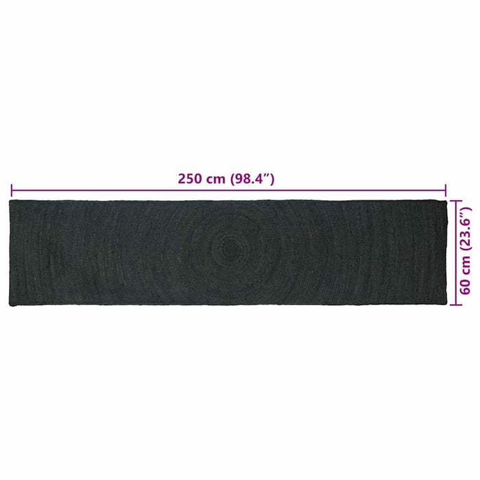 Covoare de zonă Dreptunghiular Gri închis 60 x 250 cm Iută - WALTI WALTI