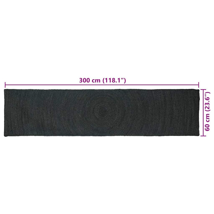 Covoare de zonă Dreptunghiular Gri închis 60 x 300 cm Iută - WALTI WALTI