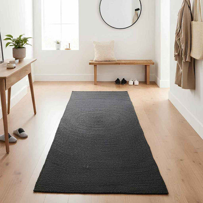 Covoare de zonă Dreptunghiular Gri închis 80 x 200 cm Iută - WALTI WALTI
