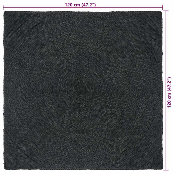 Covoare de zonă Pătrat Gri închis 120 x 120 cm Iută - WALTI WALTI