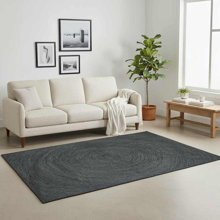 Covoare de zonă Dreptunghiular Gri închis 140 x 200 cm Iută - WALTI WALTI