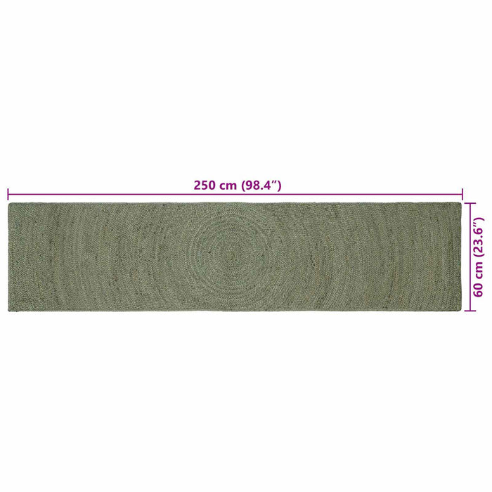Covoare de zonă Verde măsliniu 60 x 250 cm Iută - WALTI WALTI