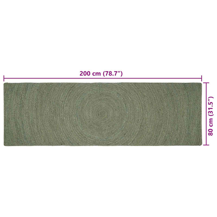 Covoare de zonă Verde măsliniu 80 x 200 cm Iută - WALTI WALTI