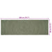 Covoare de zonă Verde măsliniu 80 x 200 cm Iută - WALTI WALTI