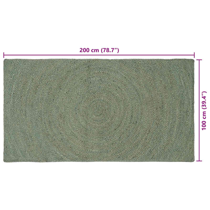 Covoare de zonă Verde măsliniu 100 x 200 cm Iută - WALTI WALTI