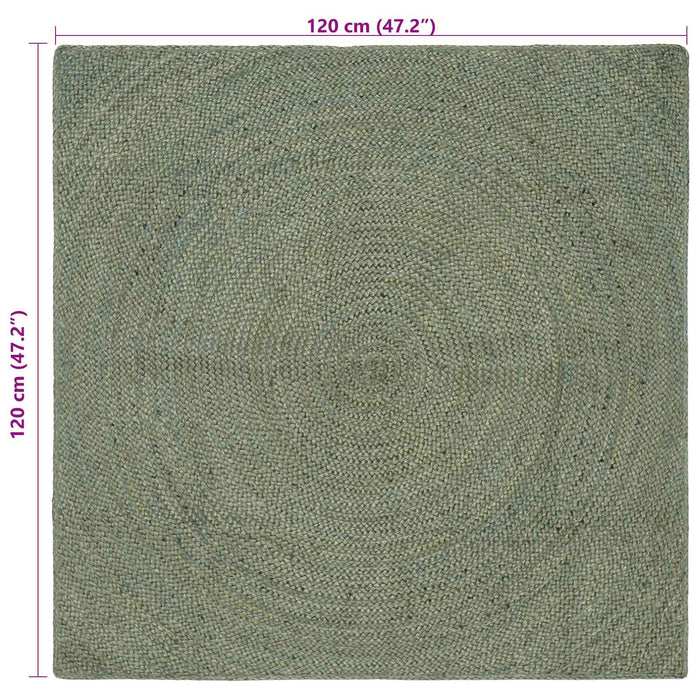 Covoare de zonă Verde măsliniu 120 x 120 cm Iută - WALTI WALTI