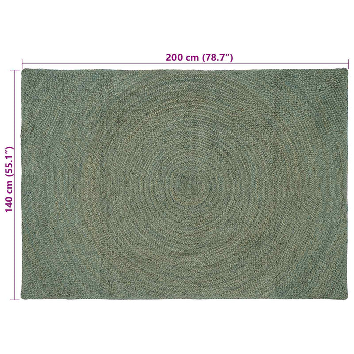 Covoare de zonă Verde măsliniu 140 x 200 cm Iută - WALTI WALTI
