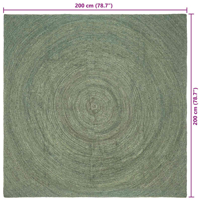 Covoare de zonă Verde măsliniu 200 x 200 cm Iută - WALTI WALTI