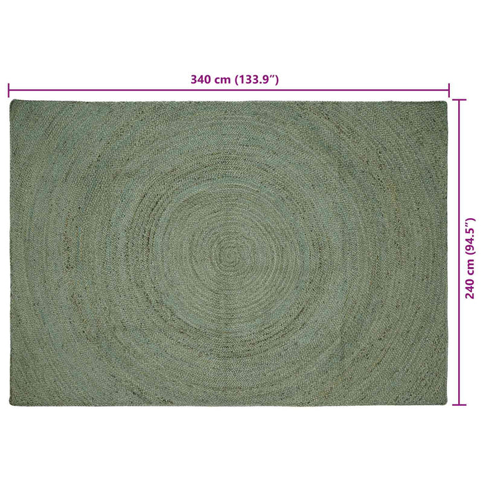 Covoare de zonă Verde măsliniu 240 x 340 cm Iută - WALTI WALTI