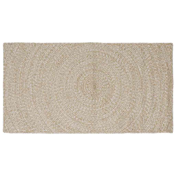Covoare de zonă Dreptunghiular Natural și Alb 80 x 150 cm Iută - WALTI WALTI