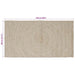 Covoare de zonă Dreptunghiular Natural și Alb 80 x 150 cm Iută - WALTI WALTI