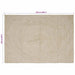 Covoare de zonă Dreptunghiular Natural și Alb 160 x 230 cm Iută - WALTI WALTI