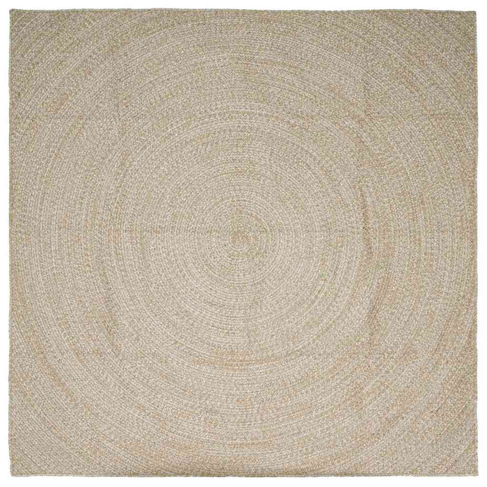 Covoare de zonă Pătrat Natural și Alb 200 x 200 cm Iută - WALTI WALTI