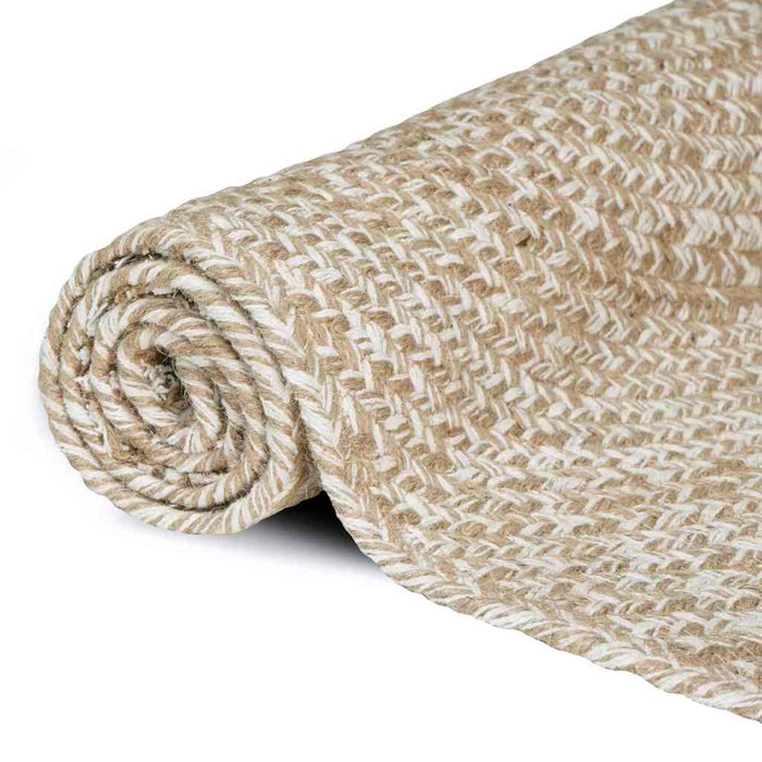 Covoare de zonă Dreptunghiular Natural și Alb 200 x 290 cm Iută - WALTI WALTI