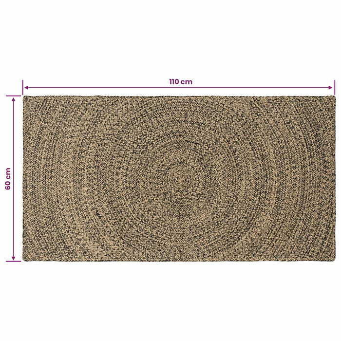 Covoare de zonă Natural și Negru 60 x 110 cm Iută - WALTI WALTI