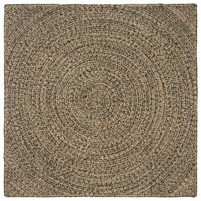 Covoare de zonă Natural și Negru 160 x 160 cm Iută WALTI