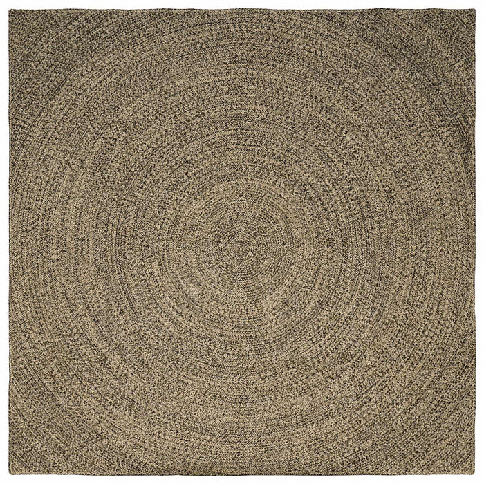 Covoare de zonă Natural și Negru 200 x 200 cm Iută WALTI