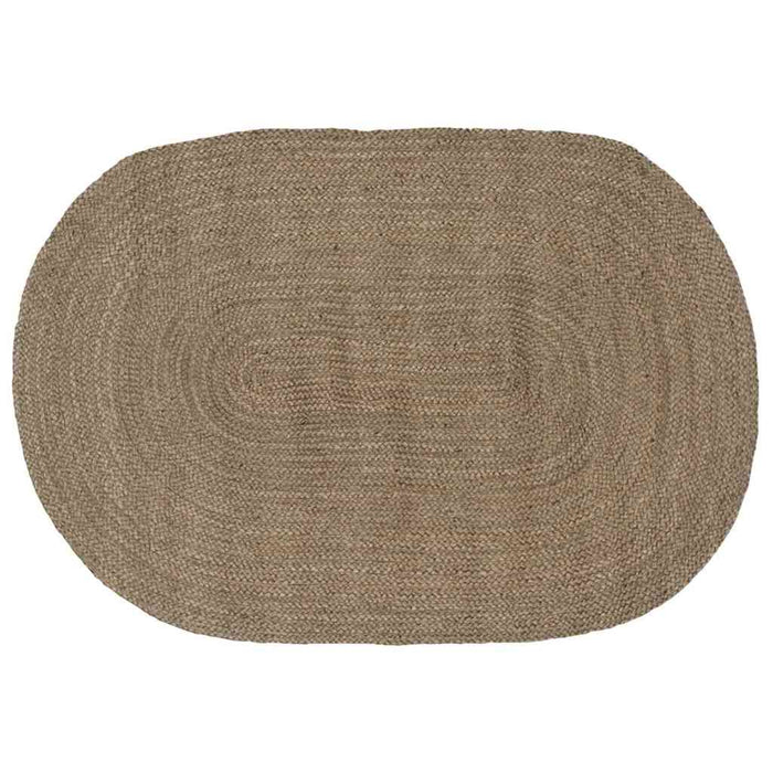 Covor Natural și Negru 300 x 300 cm Iută - WALTI WALTI