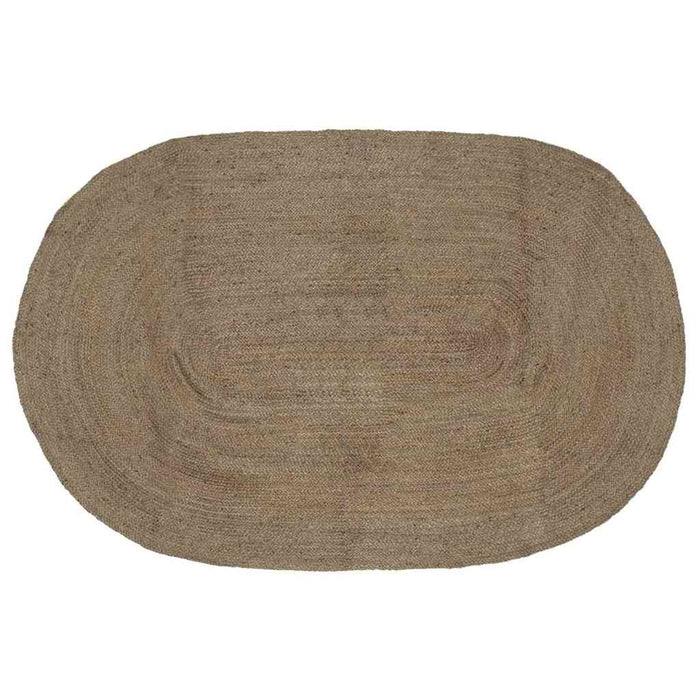 Covor Natural și Negru 300 x 300 cm Iută - WALTI WALTI
