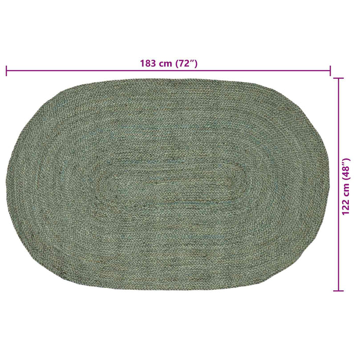 Covoare de zonă Verde măsliniu 122 x 183 cm Iută - WALTI WALTI