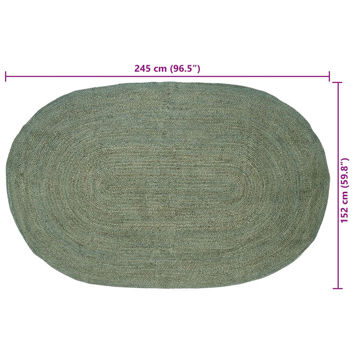 Covoare de zonă Verde măsliniu 152 x 245 cm Iută - WALTI WALTI
