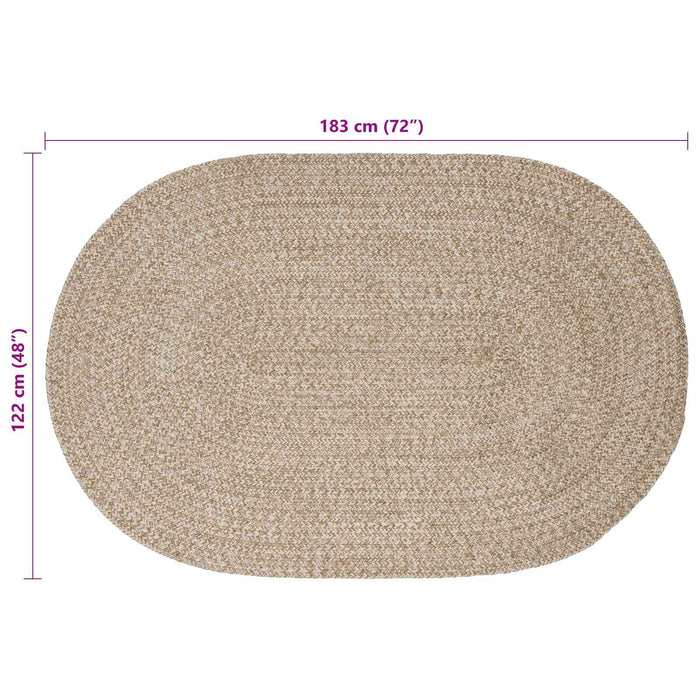 Covoare de zonă Alb 122 x 183 cm Iută - WALTI WALTI