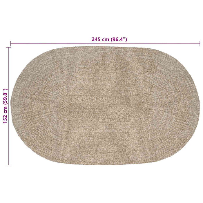 Covoare de zonă Alb 152 x 245 cm Iută - WALTI WALTI