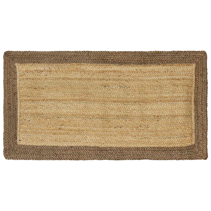 Covoare de zonă Dreptunghiular Natural și Gri 60 x 110 cm Iută - WALTI WALTI